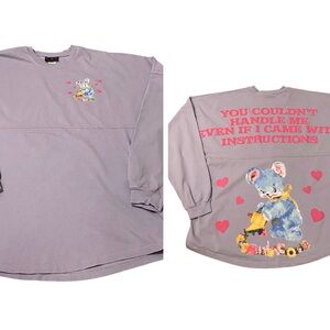 Disney Spirit Jersey You Couldn’t Handle Me Adult Large Purple Puffy Ink Unisex